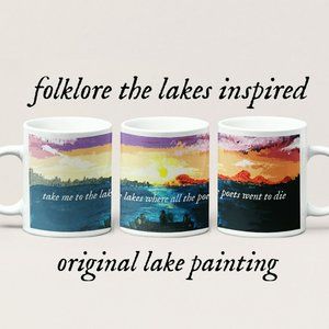 Take Me To The Lakes White Mug, Where The Poets Went To Die Mug, The Lakes Mug